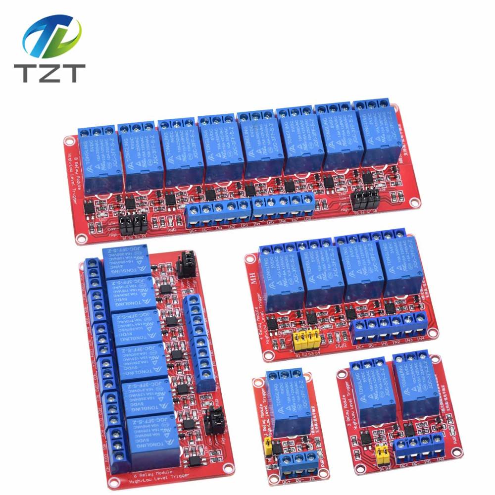 Relay 8 Channel Board - DIYTZT 1 ชิ้น 1 2 4