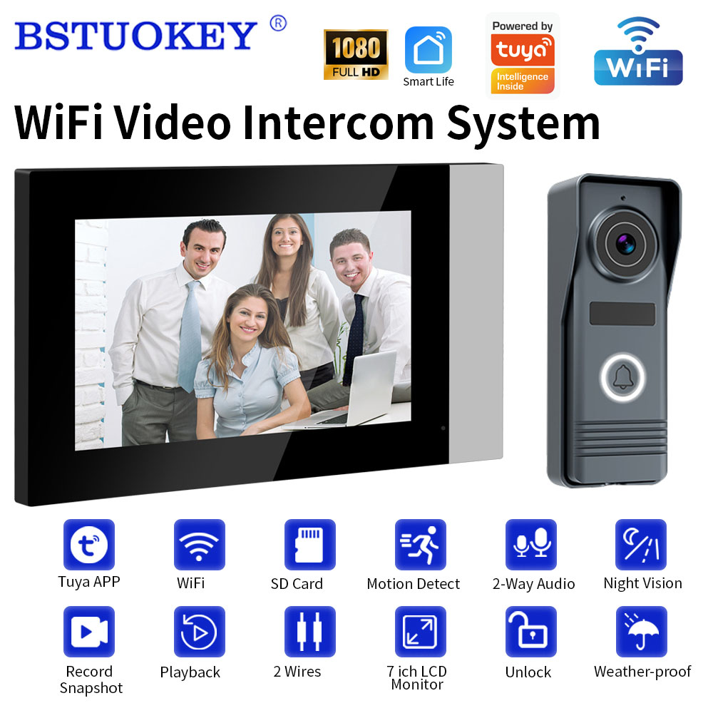 Smart Doorbell Wired - ระบบอินเตอร์คอมวิดีโออัจฉริยะแบบ 2 สาย รองรับ Wifi ความละเอียด
