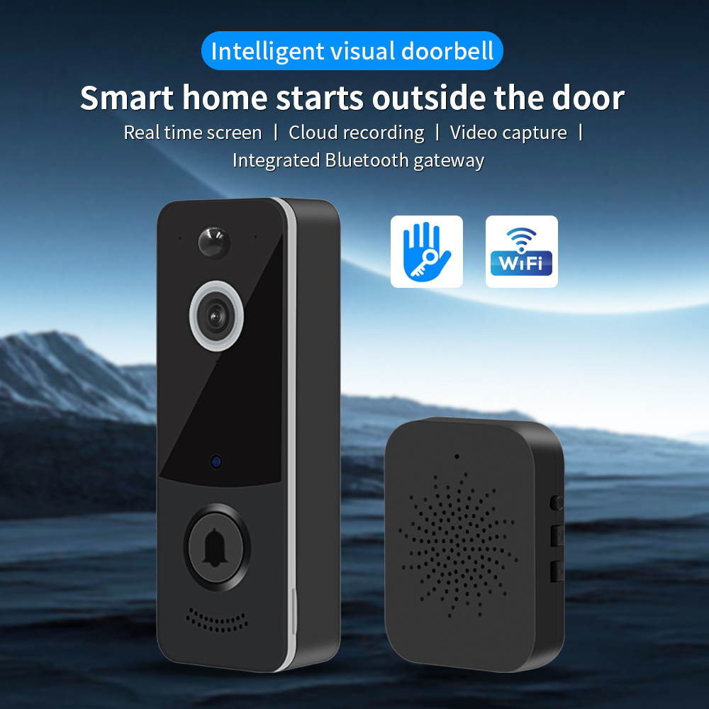 Smart Doorbell Wired - กริ่งประตูวิดีโอ WIFI 1080P แอป TTLOCK สมาร์ทโฮม
