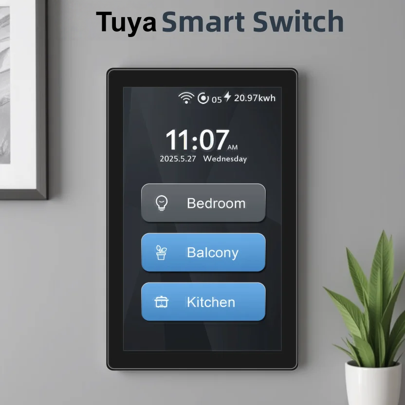 Home Automation Systems Diy - สวิตช์ไวไฟอัจฉริยะ Tuya Eu 4x4 รุ่นหรู Zigbee