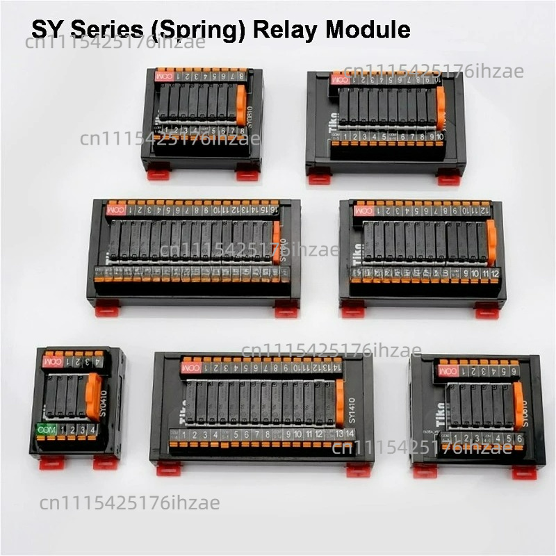 Relay 8 Channel Board - โมดูลรีเลย์ซีรีส์ SK/SY แอมพลิฟายเออร์ PLC บอร์ดราง DIN