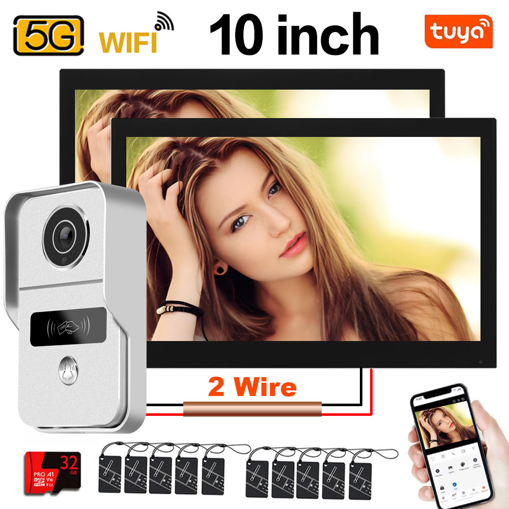 Smart Doorbell Wired - จอสัมผัส Tuya 1080P 5G Wifi ขนาด
