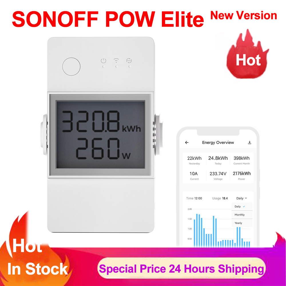 Sonoff Basic Switch - SONOFF POW Elite สวิตช์วัดพลังงานอัจฉริยะ POWR316D POWR320D