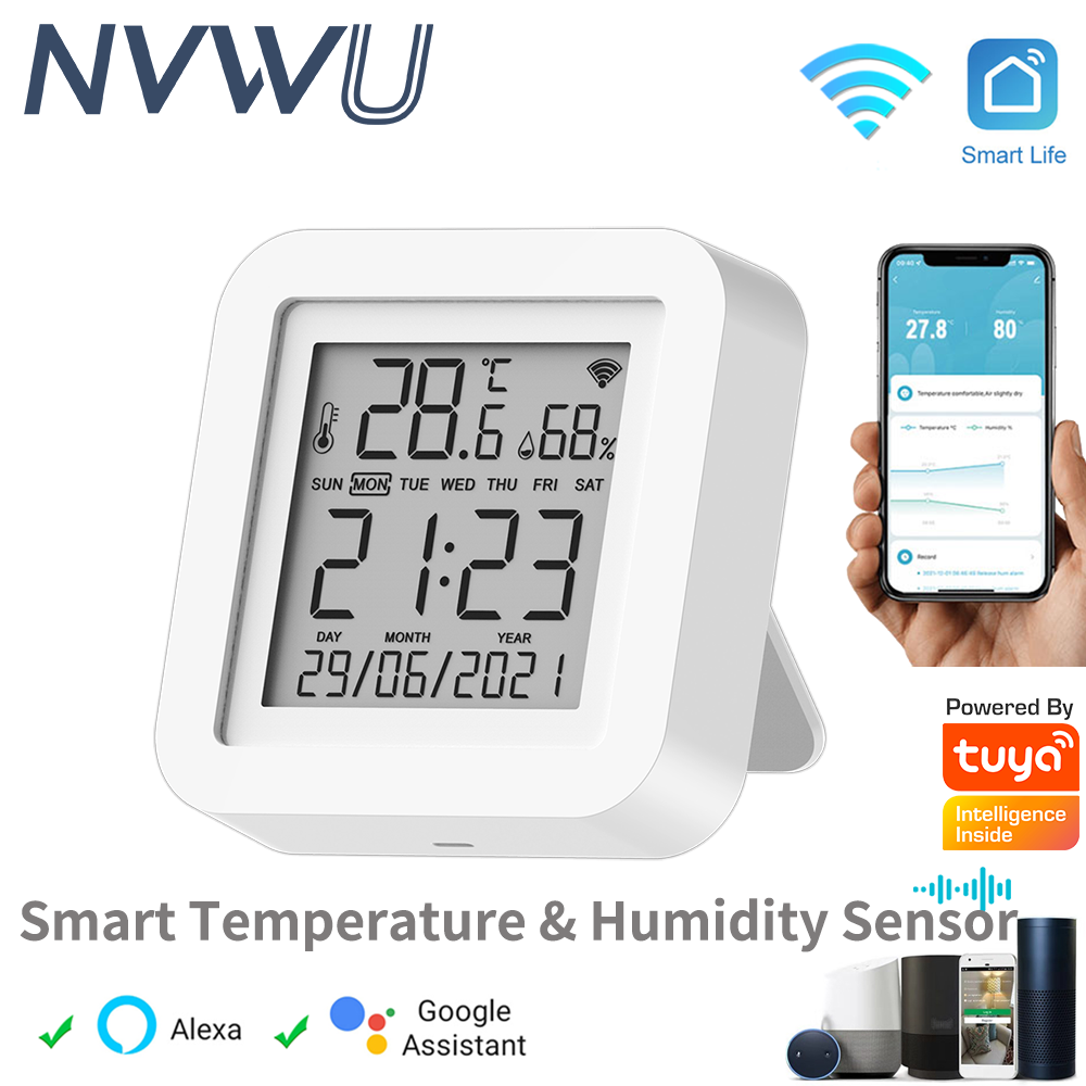 Home Automation Technology - Tuya WIFI อุณหภูมิและความชื้นเซนเซอร์สําหรับ Smart Home Automation