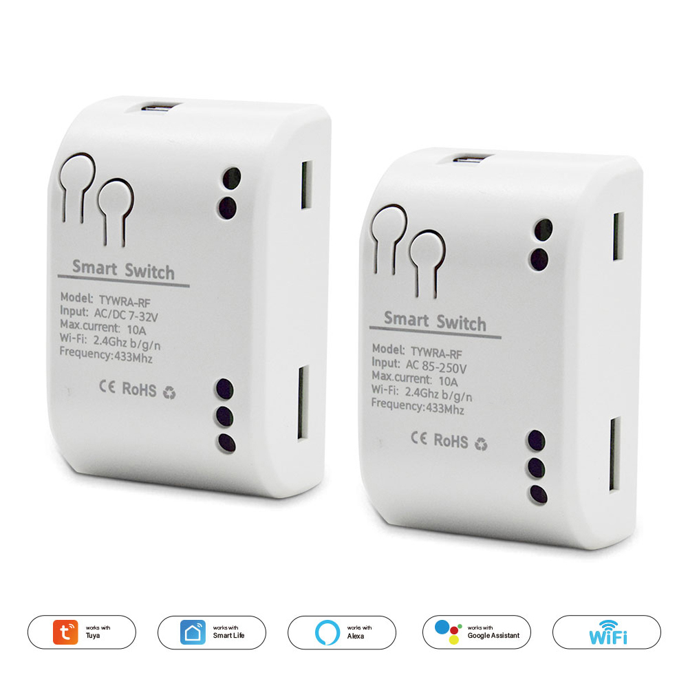 Diy Home Automation Controller - 1CH Tuya รีโมตไร้สายอัจฉริยะ, รีโมตควบคุมด้วยรีโมตไร้สาย DC7-32V AC85-250V