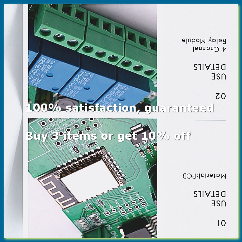 Relay 8 Channel Board - ESP8266 ไร้สาย WIFI 4 ช่องรีเลย์โมดูล ESP-12F