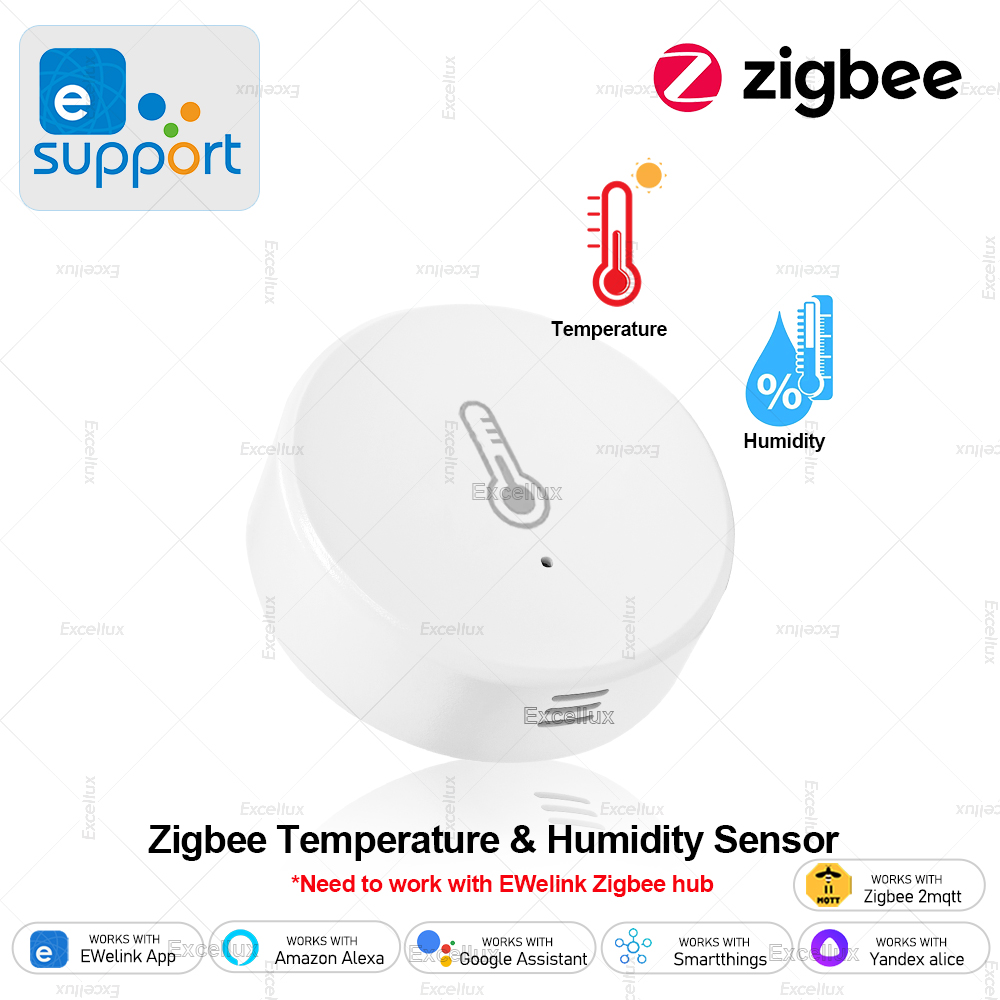 Home Automation Technology - EWelink สมาร์ท Zigbee อุณหภูมิความชื้นเซนเซอร์ App ควบคุมเครื่องวัดอุณหภูมิในร่ม