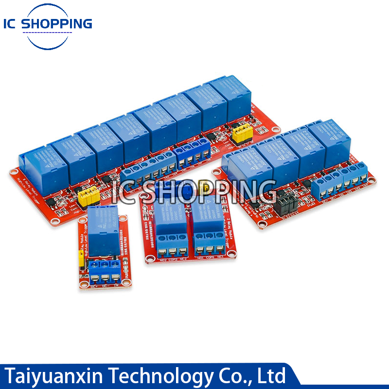 Relay 8 Channel Board - 1 2 4 8ช่อง5V 12V รีเลย์โมดูลบอร์ด