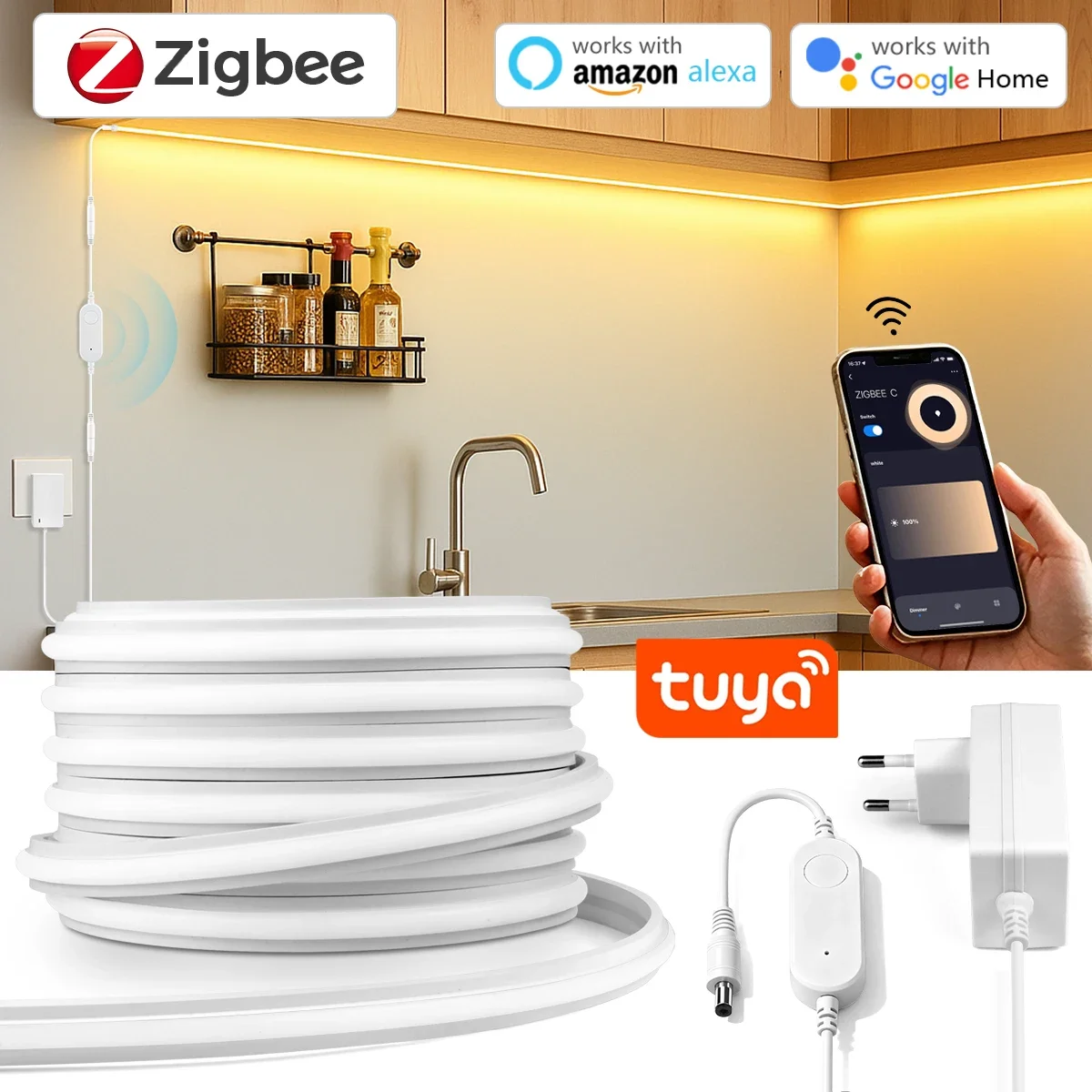 Zigbee Coordinator Stick - ซิกบี 3.0 24V ไฟ LED นีออนแบบแถบ
