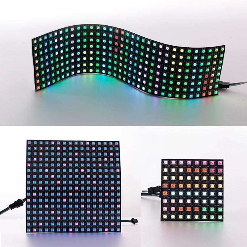 Rgb Led Matrix 8X8 - โมดูลพิกเซลอัจฉริยะ WS2812B แผงเมทริกซ์ 8x8 16x16 8x32