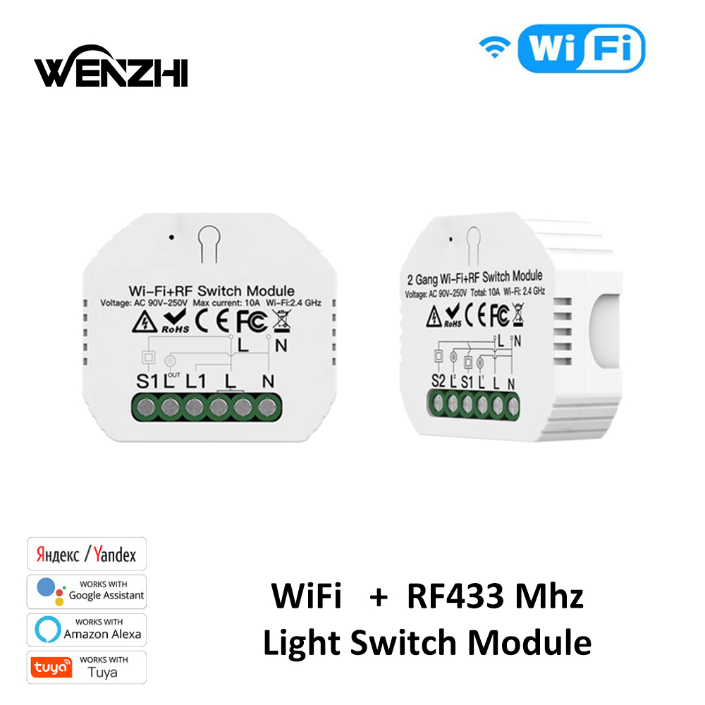 Home Automation Panel Diy - 1/2Gang Light สวิทช์ DIY โมดูล Wifi