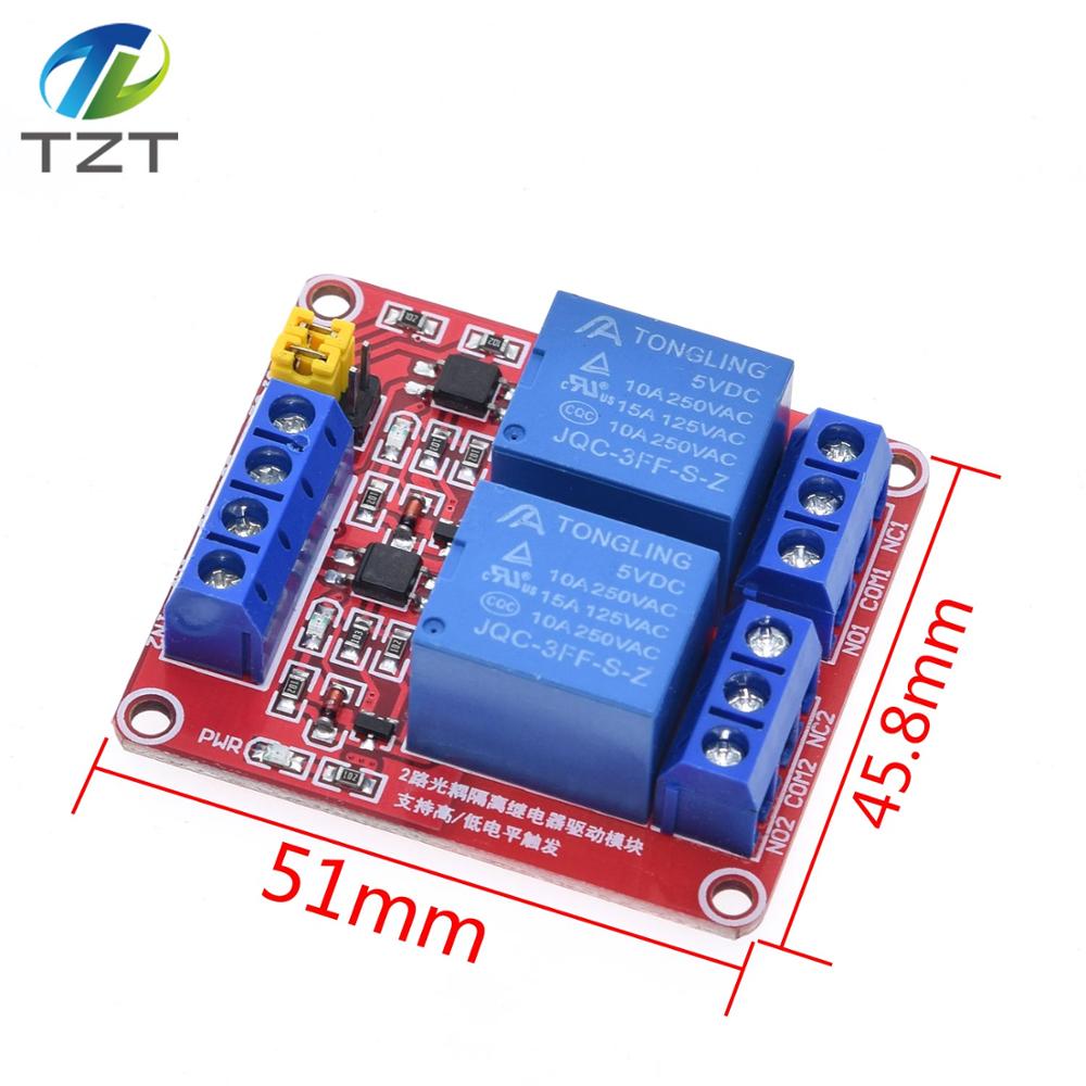 DIYTZT 1 ชิ้น 1 2 4 8 ช่อง 5V  - Relay 8 Channel Board บทวิจารณ์และราคา
