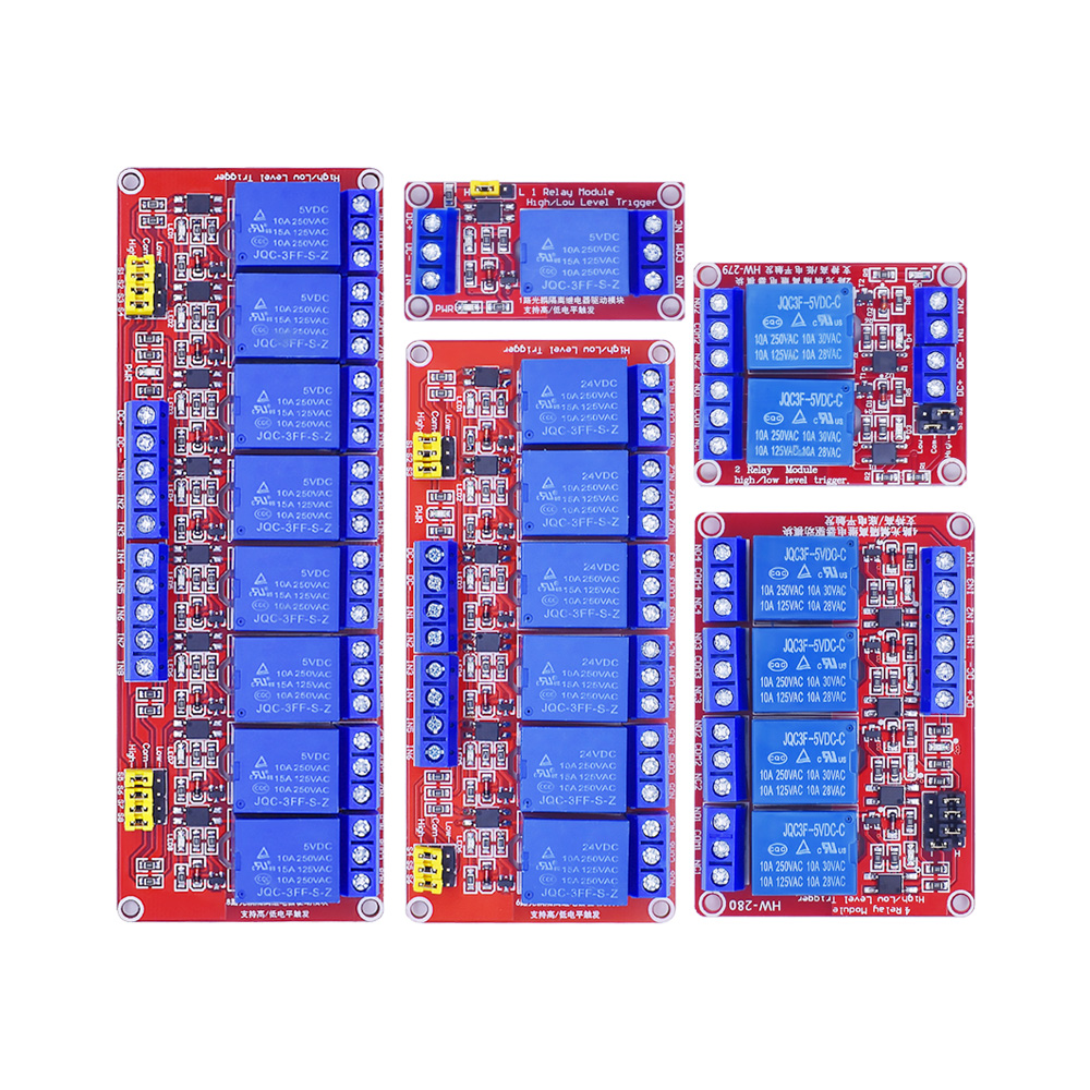 โมดูลรีเลย์ 1 2 6 4 8 ช่อง 5V  - Relay 8 Channel Board บทวิจารณ์และราคา