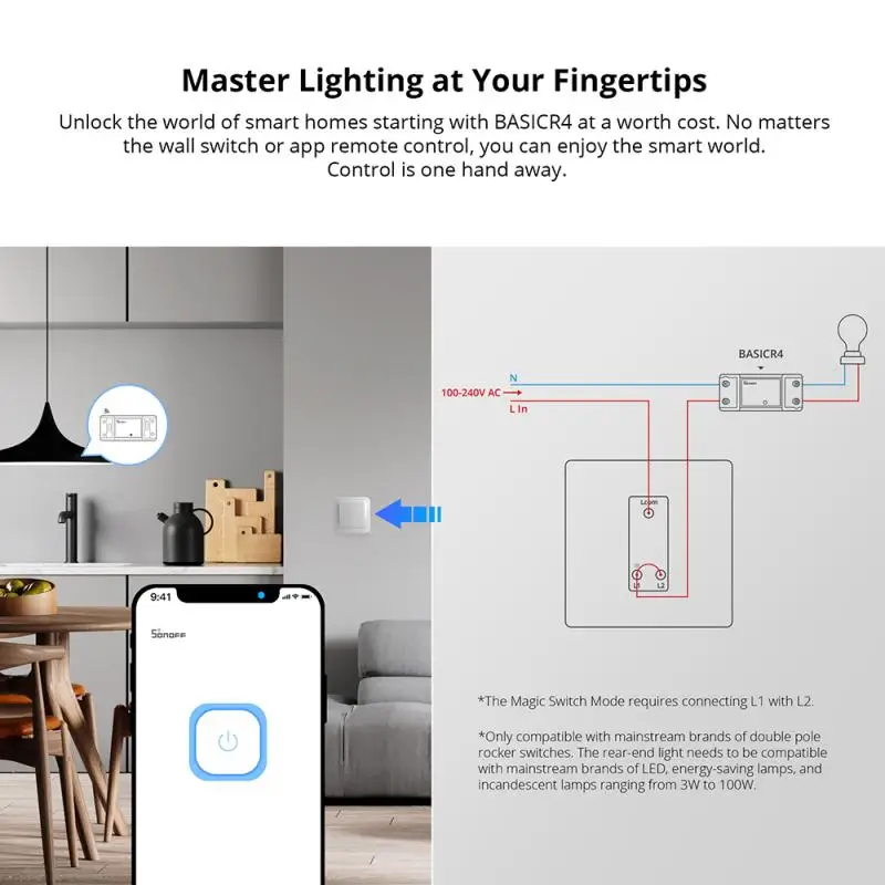 1-10 ชิ้น SONOFF WiFi สวิตช์ B - Sonoff Basic Switch บทวิจารณ์และราคา
