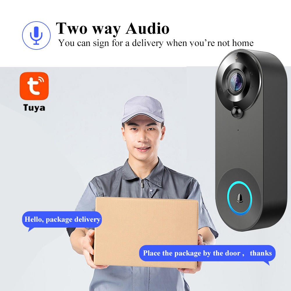 Tuya 1080P Wireless WIFI Doorb - Smart Doorbell Wired บทวิจารณ์และราคา