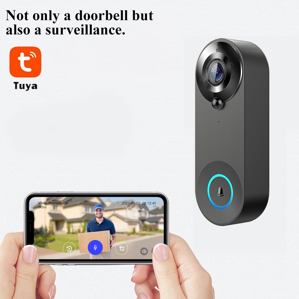 Tuya 1080P Wireless WIFI Doorb - Smart Doorbell Wired บทวิจารณ์และราคา