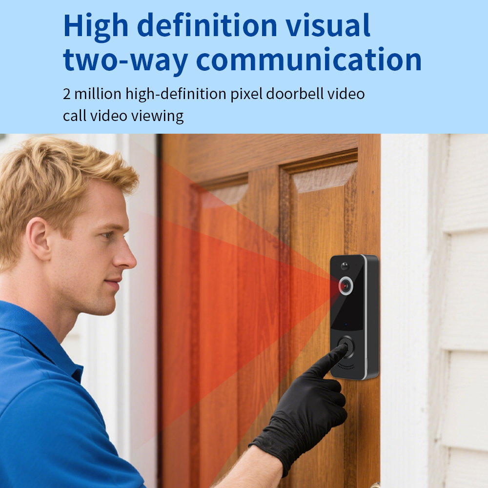 กริ่งประตูวิดีโอ WIFI 1080P แอ - Smart Doorbell Wired บทวิจารณ์และราคา
