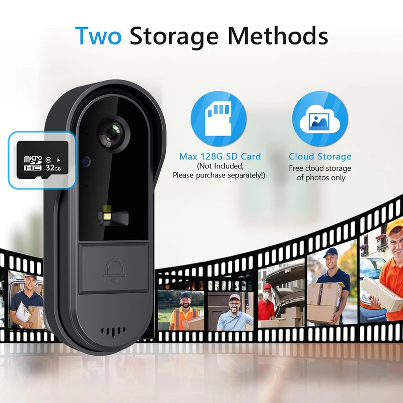 กริ่งประตู Tuya WiFi แบบ 2 ทาง - Smart Doorbell Wired บทวิจารณ์และราคา