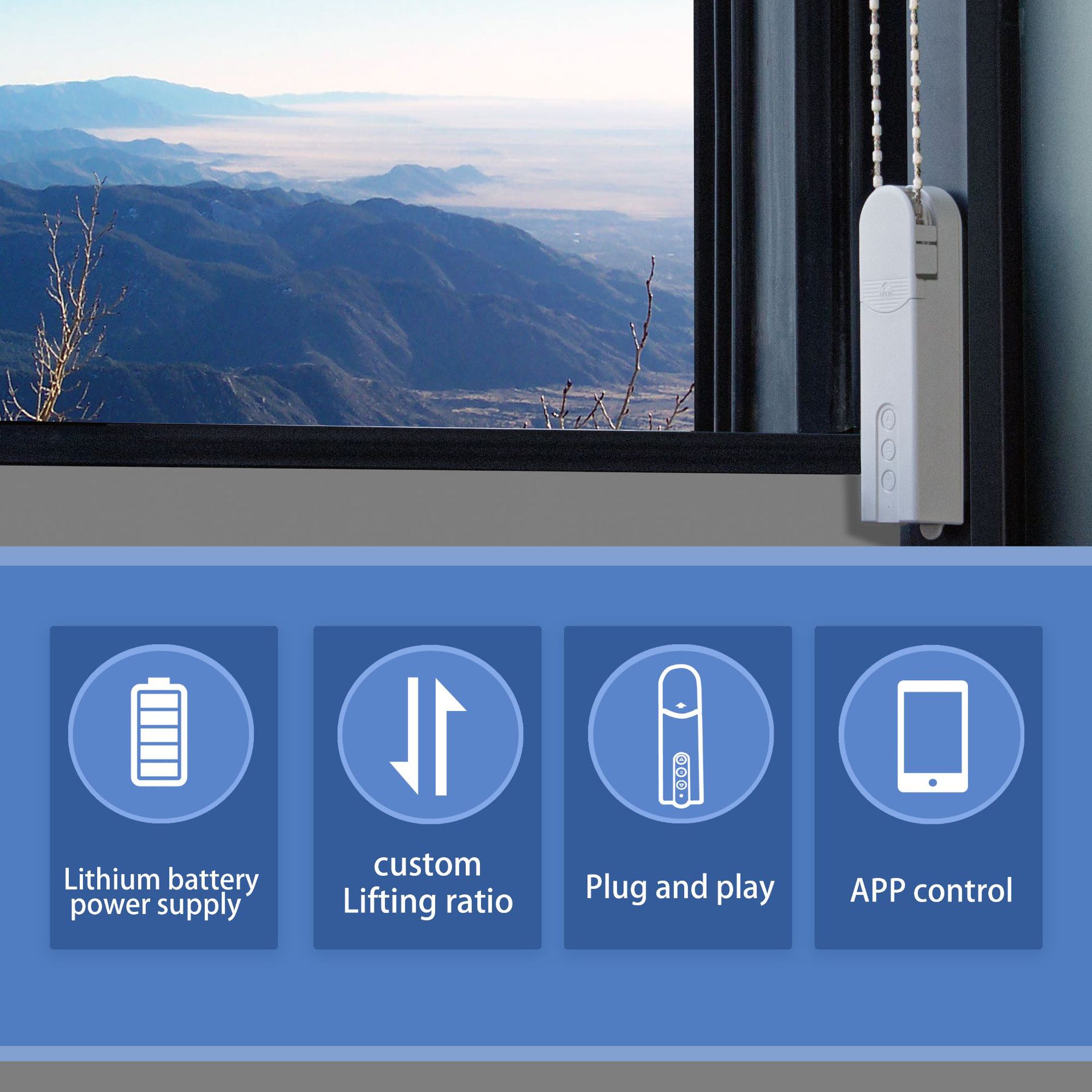WiFi Electric Blind Roller Mot - Home Automation Technology บทวิจารณ์และราคา