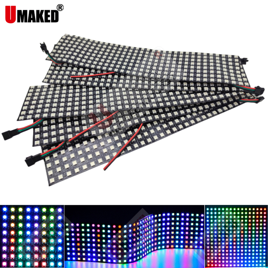 ไฟแผงดิจิตอลแบบยืดหยุ่น WS2812 - Rgb Led Matrix 8X8 บทวิจารณ์และราคา