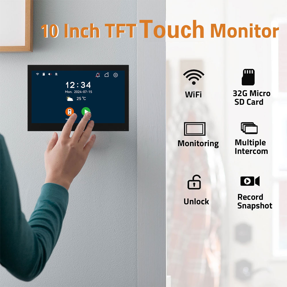 จอสัมผัส Tuya 1080P 5G Wifi ขน - Smart Doorbell Wired บทวิจารณ์และราคา