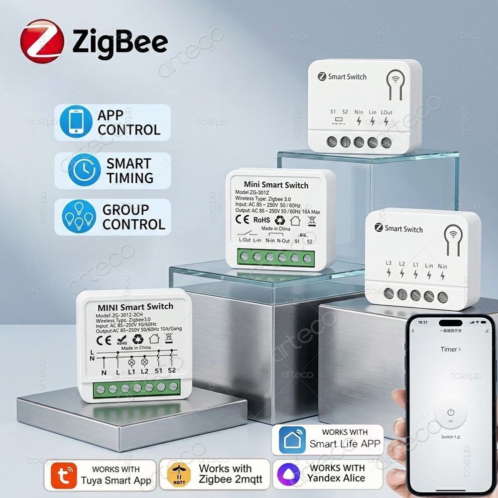 โมดูลสวิตช์อัจฉริยะ Tuya Zigbe - Diy Home Automation Controller บทวิจารณ์และราคา