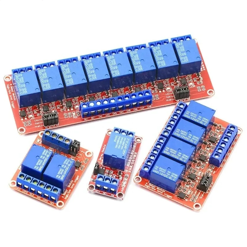 DC 5V 12V 24V 1 2 4 6 8 ช่องรี - Relay 8 Channel Board บทวิจารณ์และราคา