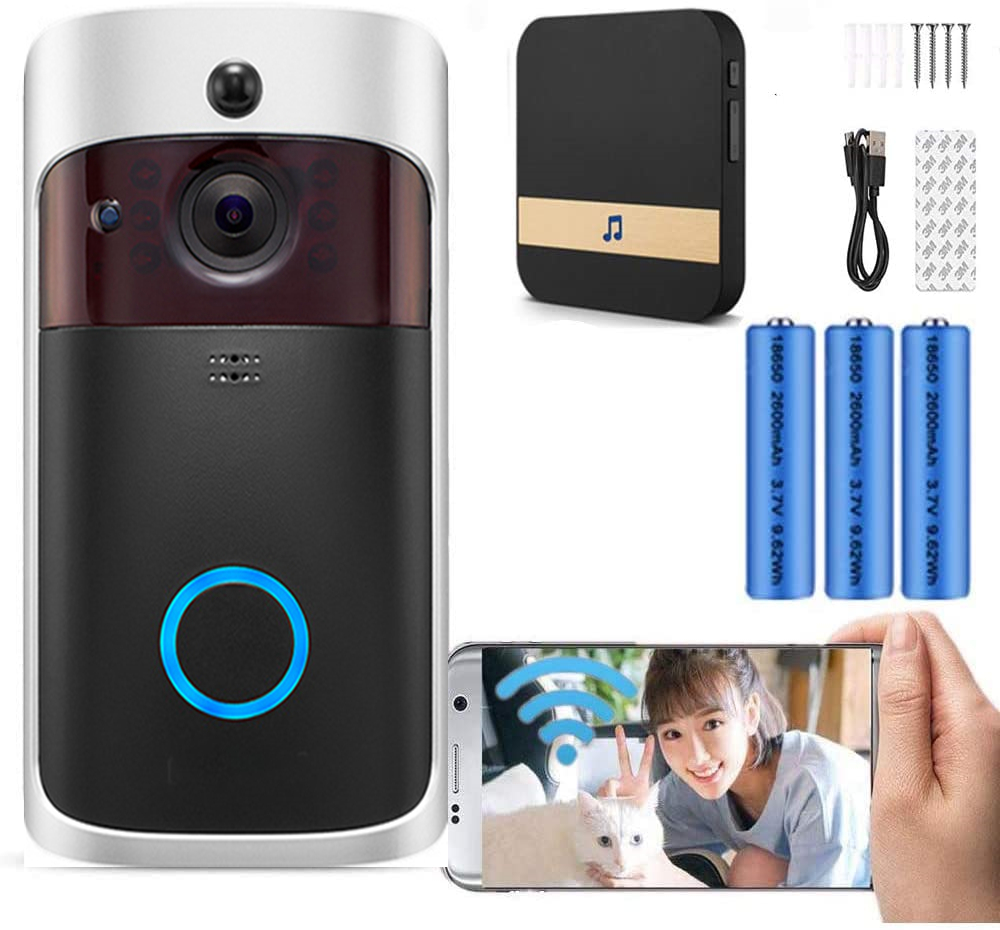 กล้องออดวิดีโอ HD WiFi ออดไร้ส - Smart Doorbell Wired บทวิจารณ์และราคา