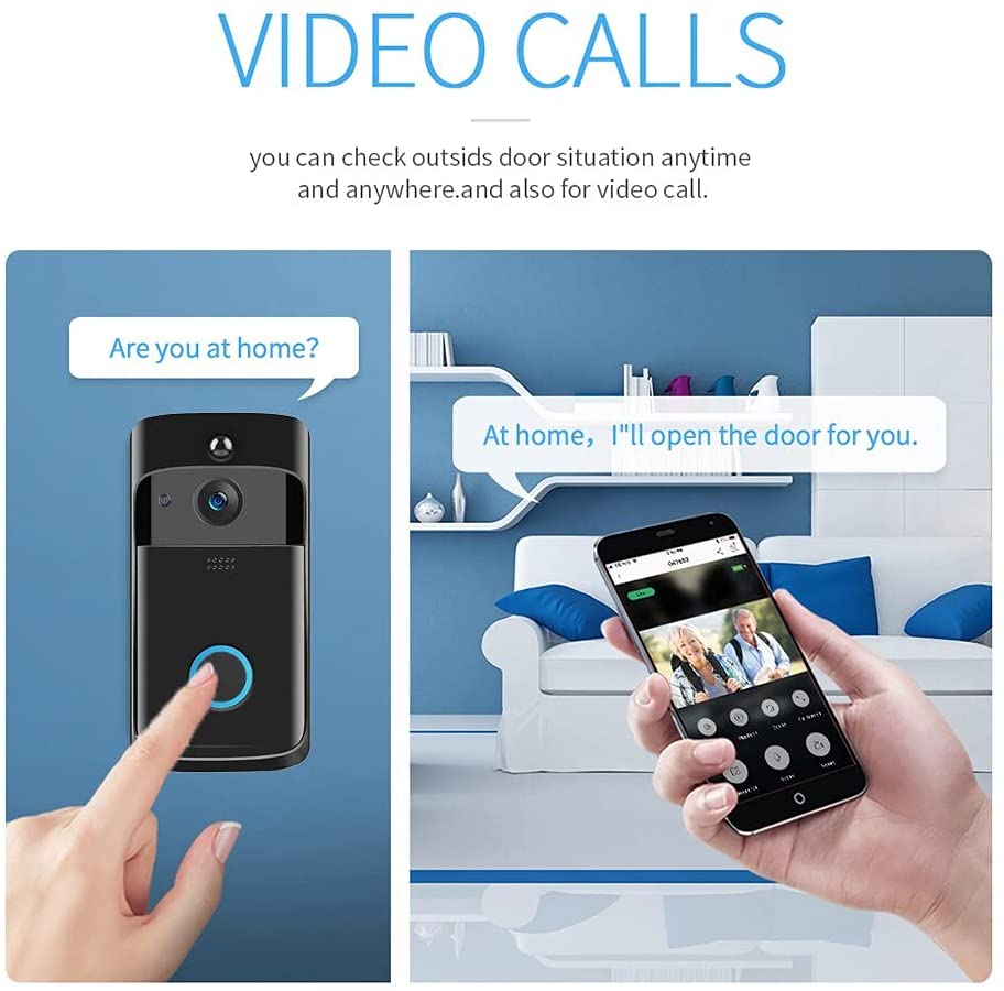 กล้องออดวิดีโอ HD WiFi ออดไร้ส - Smart Doorbell Wired บทวิจารณ์และราคา