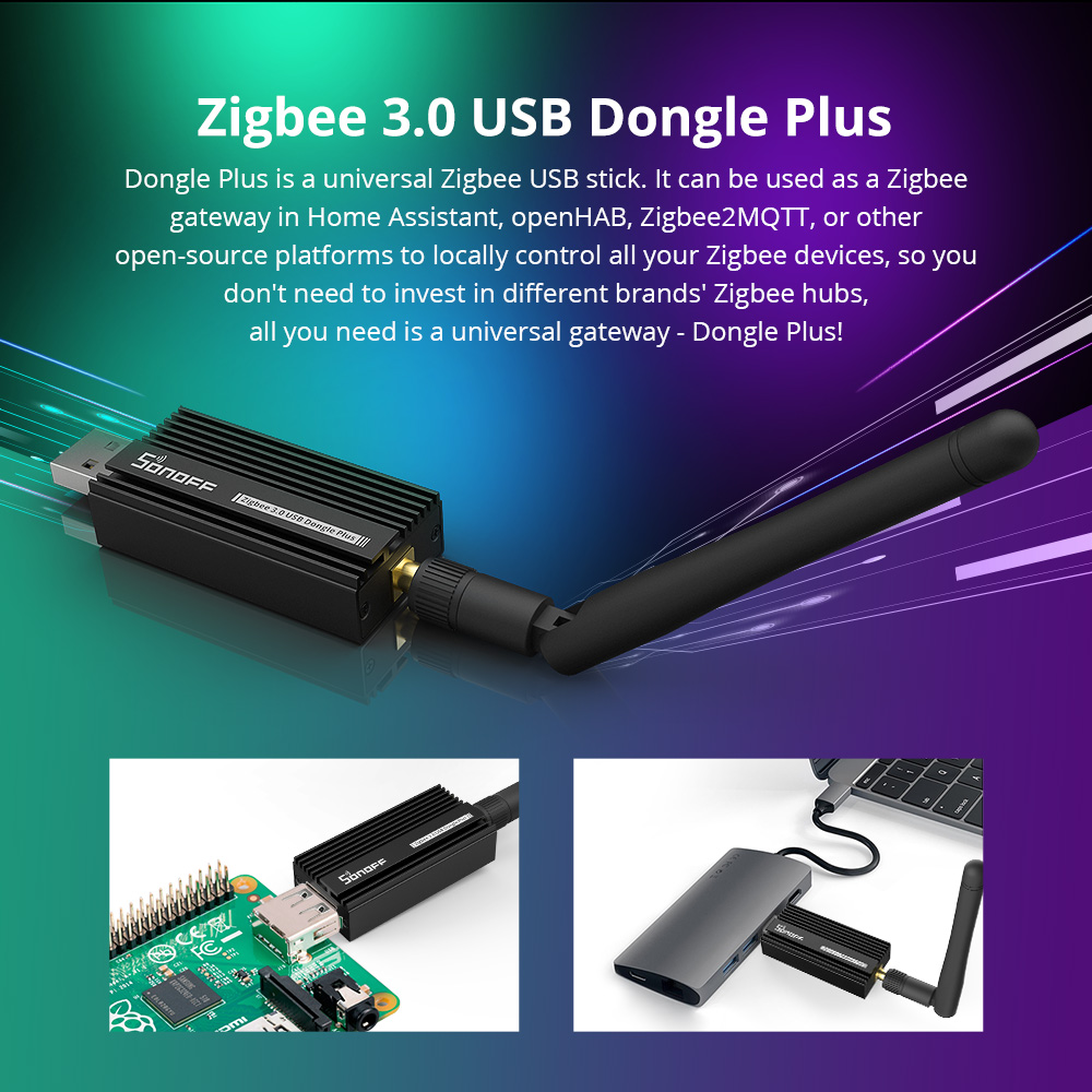 SONOFF Zigbee 3.0 USB Dongle P - Zigbee Coordinator Stick บทวิจารณ์และราคา