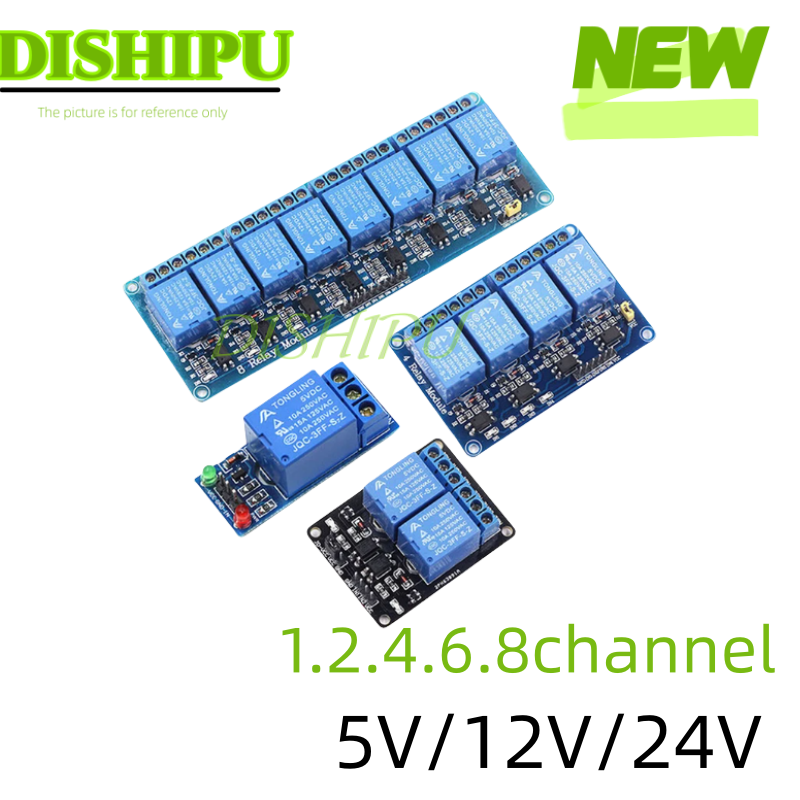 โมดูลรีเลย์ DC 5V 12V 24V 1 2  - Relay 8 Channel Board บทวิจารณ์และราคา