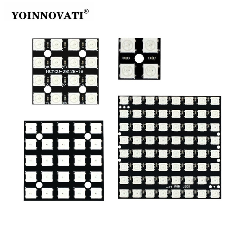 แผงไฟ LED WS2812 5050 RGB 8x8  - Rgb Led Matrix 8X8 บทวิจารณ์และราคา