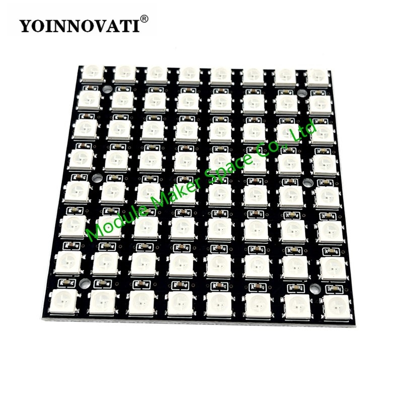 แผงไฟ LED WS2812 5050 RGB 8x8  - Rgb Led Matrix 8X8 บทวิจารณ์และราคา