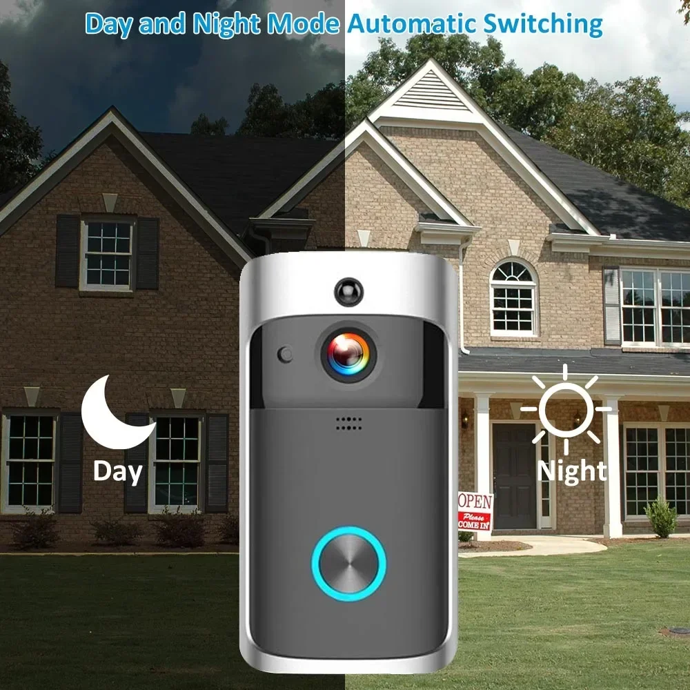 720P HD สมาร์ทโฮมไร้สาย WIFI ก - Smart Doorbell Wired บทวิจารณ์และราคา