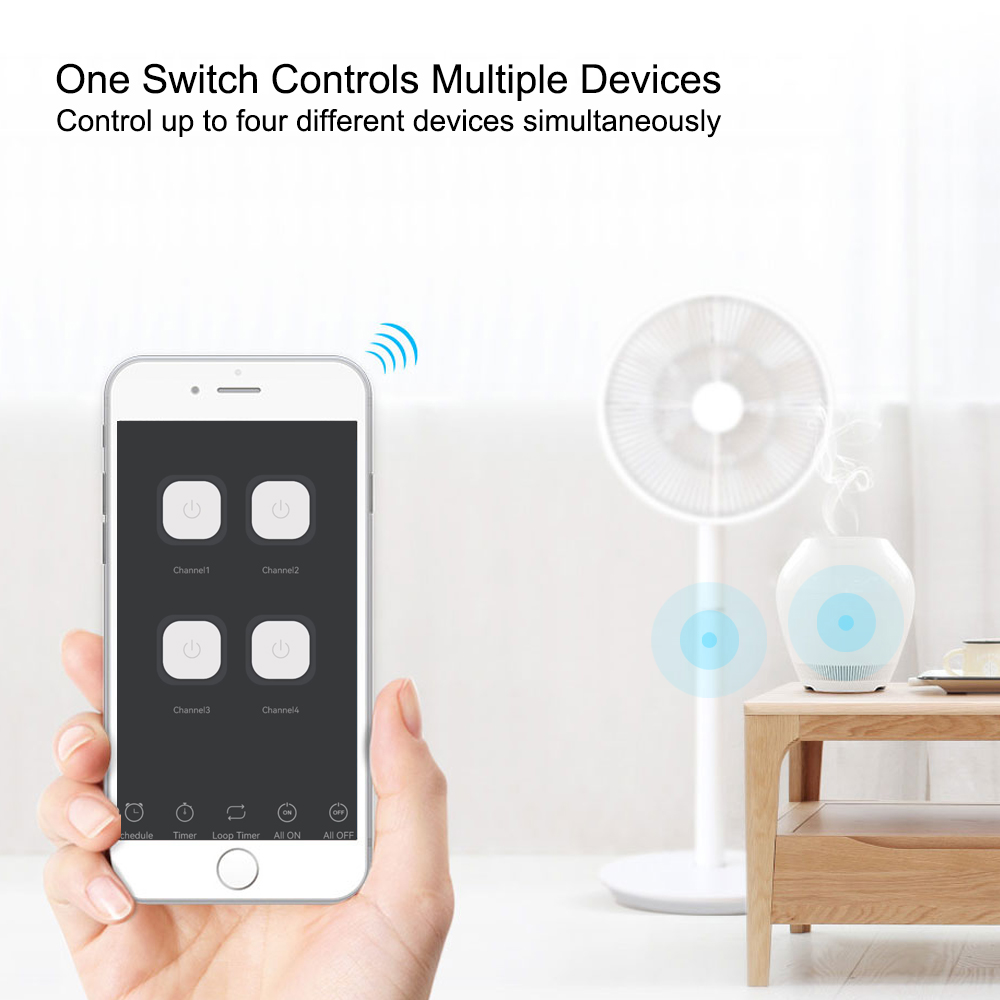 สมาร์ทสวิตช์ 4CH รีเลย์โมดูลระ - Home Automation Technology บทวิจารณ์และราคา