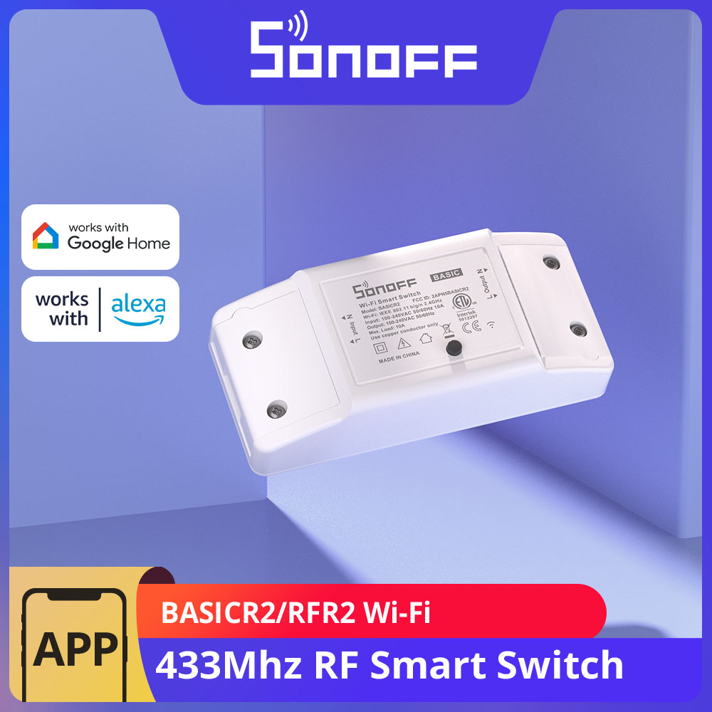 SONOFF BASICR2 RFR2 Wi-Fi 433M - Sonoff Basic Switch บทวิจารณ์และราคา
