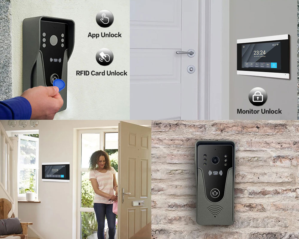 Tuya 1080P 7 นิ้วหน้าจอสัมผัสส - Smart Doorbell Wired บทวิจารณ์และราคา