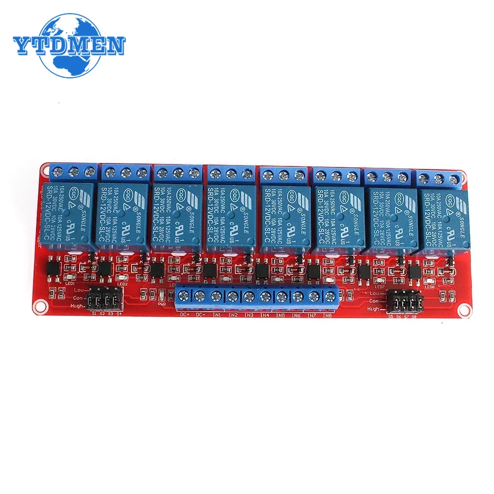 1PCS โมดูลรีเลย์ 5V 12V 24V 1  - Relay 8 Channel Board บทวิจารณ์และราคา