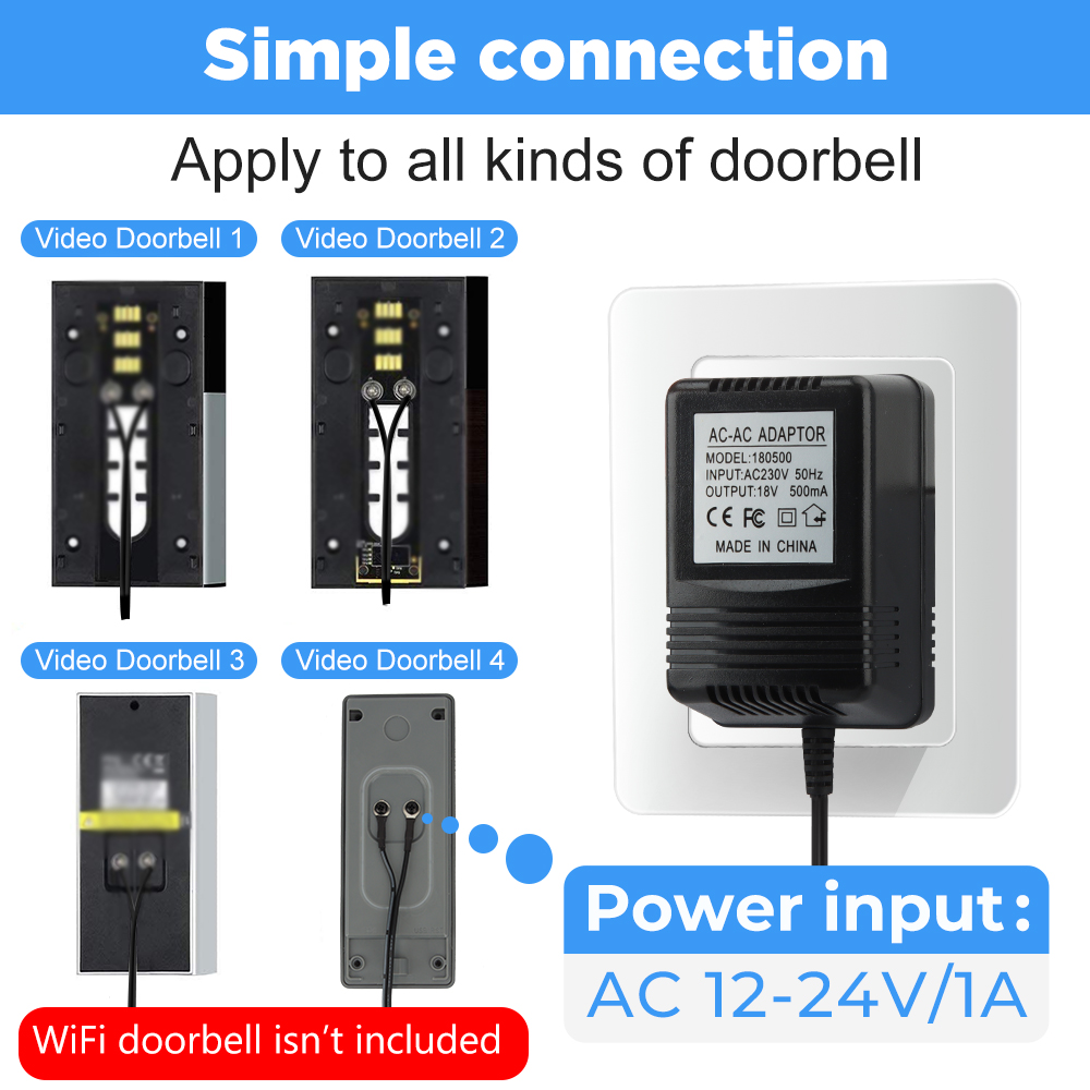 18V AC Transformer Charger สํา - Smart Doorbell Wired บทวิจารณ์และราคา