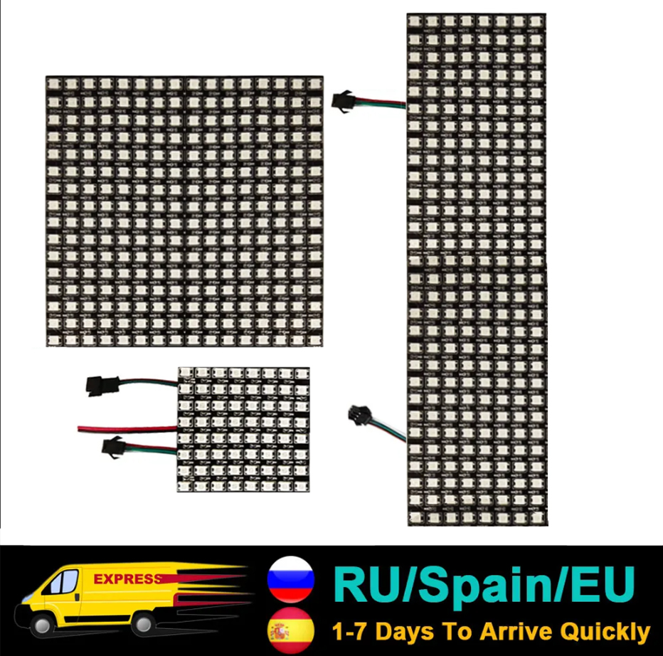 DC5V WS2812B 5050 RGB SMD ยืดห - Rgb Led Matrix 8X8 บทวิจารณ์และราคา