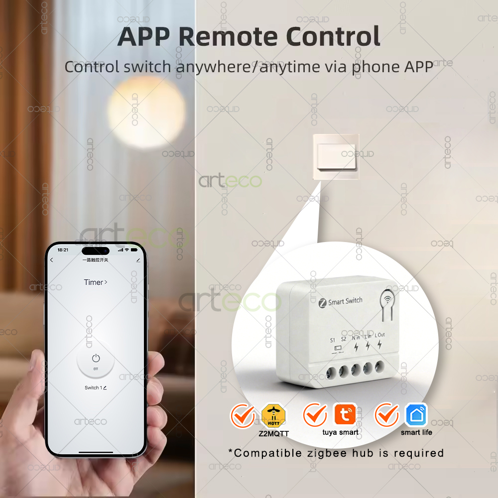 10A Zigbee Mini Smart Switch M - Diy Home Automation Controller บทวิจารณ์และราคา